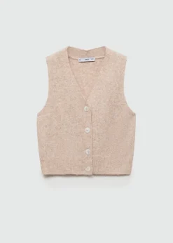 MANGO Swetry I Kardigany|Kamizelki*Kamizelka na guziki