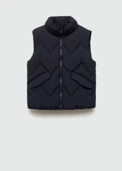 Dzieci MANGO Płaszcze I Kurtki*Kamizelka pikowana z kieszeniami