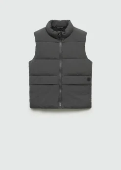 Dzieci MANGO Płaszcze I Kurtki*Kamizelka pikowana z kieszeniami