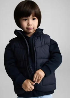 Dzieci MANGO Płaszcze I Kurtki*Kamizelka pikowana z kieszeniami