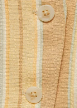 MANGO Kamizelki*Kamizelka w paski z guzikami