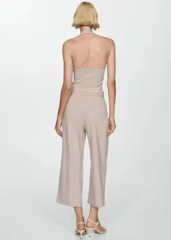 MANGO Kamizelki*Kamizelka w prążki z dekoltem halter