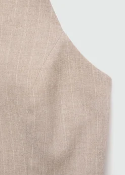 MANGO Kamizelki*Kamizelka w prążki z dekoltem halter