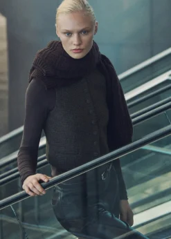 MANGO Kamizelki*Kamizelka wełniana w drobną pepitkę