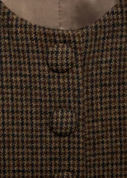 MANGO Kamizelki*Kamizelka wełniana w drobną pepitkę