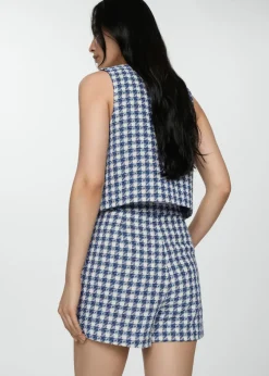 MANGO Kamizelki*Kamizelka wzór w kurzą stopkę