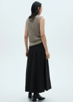 MANGO Kamizelki*Kamizelka z ażurowej dzianiny lureksowej