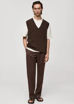 MANGO Kardigany I Swetry*Kamizelka z cienkiej dzianiny