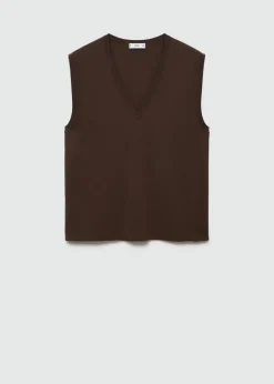 MANGO Kardigany I Swetry*Kamizelka z cienkiej dzianiny