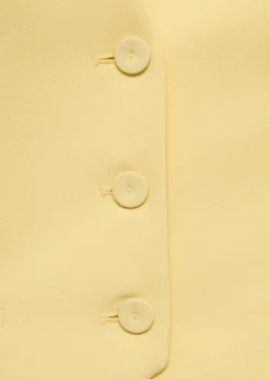 MANGO Kamizelki*Kamizelka z dekoltem halter na guziki