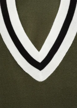 MANGO Kamizelki*Kamizelka z dekoltem w szpic i kontrastowym wykończeniem