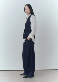 MANGO Kamizelki*Kamizelka z denimu rinse wash