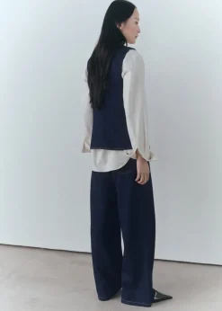 MANGO Kamizelki*Kamizelka z denimu rinse wash