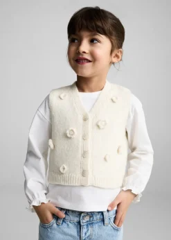 Dzieci MANGO Płaszcze|Swetry I Kardigany*Kamizelka z dzianiny