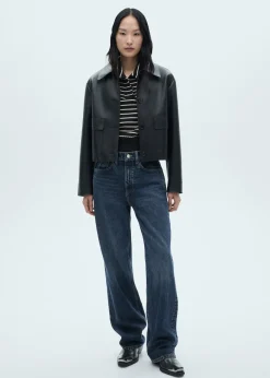 MANGO Kamizelki*Kamizelka z dzianiny w paski