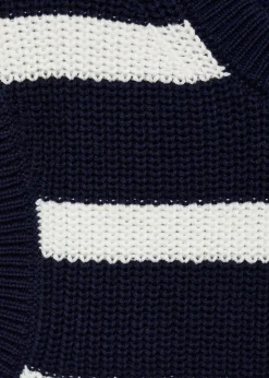 Dzieci MANGO Swetry I Kardigany*Kamizelka z dzianiny w paski