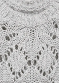 Dzieci MANGO Płaszcze|Swetry I Kardigany*Kamizelka z dzianiny z błyszczącym wykończeniem