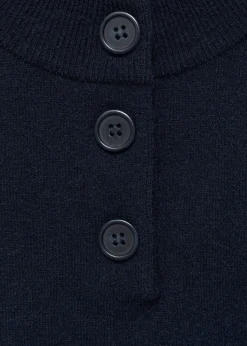 MANGO Kamizelki*Kamizelka z dzianiny z kołnierzem na guziki