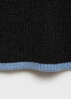 Dzieci MANGO Swetry I Kardigany*Kamizelka z dzianiny z kontrastowym dołem