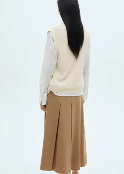 MANGO Kamizelki*Kamizelka z dzianiny z kontrastowymi kieszeniami