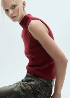 MANGO Kamizelki*Kamizelka z dzianiny z półgolfem