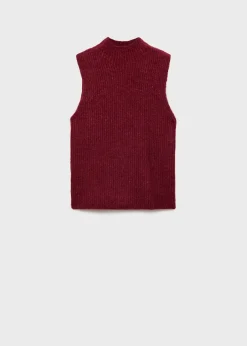 MANGO Kamizelki*Kamizelka z dzianiny z półgolfem