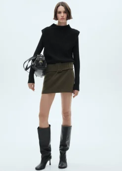 MANGO Kamizelki*Kamizelka z dzianiny z poduszkami na ramionach