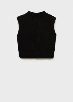 MANGO Kamizelki*Kamizelka z dzianiny z poduszkami na ramionach