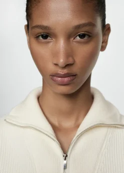 MANGO Kamizelki*Kamizelka z dzianiny z zapięciem na zamek