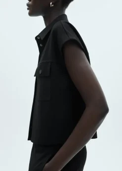 MANGO Kamizelki*Kamizelka z guzikami i kieszeniami