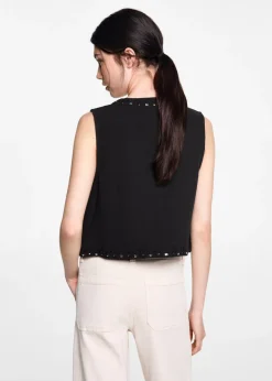 MANGO Topy|Kamizelki*Kamizelka z lusterkami