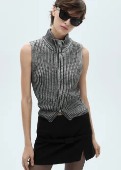 MANGO Kamizelki*Kamizelka z półgolfem i efektem foil