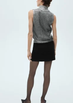 MANGO Kamizelki*Kamizelka z półgolfem i efektem foil