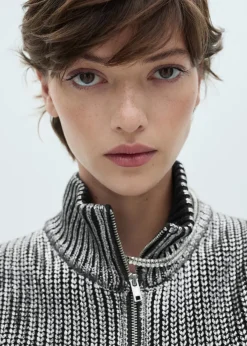 MANGO Kamizelki*Kamizelka z półgolfem i efektem foil