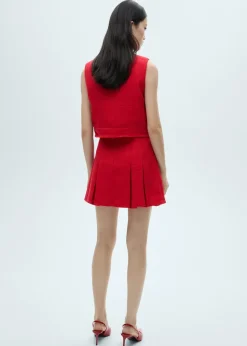 MANGO Kamizelki*Kamizelka z tweedu na guziki