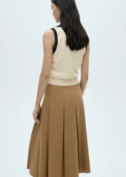 MANGO Kamizelki*Kamizelka za guziki z kontrastowym wykończeniem