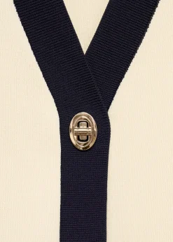 MANGO Kamizelki*Kamizelka za guziki z kontrastowym wykończeniem