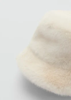 MANGO Czapki I Rękawiczki*Kapelusz rybacki z imitacji futra