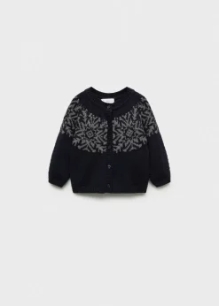 Dzieci MANGO Swetry I Kardigany|Swetry I Kardigany*Kardigan żakardowy z zapięciem na guziki