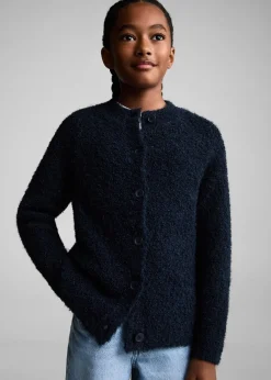 Dzieci MANGO Swetry I Kardigany*Kardigan dzianina bouclé