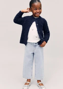 Dzieci MANGO Swetry I Kardigany*Kardigan dzianina bouclé