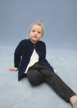 Dzieci MANGO Swetry I Kardigany*Kardigan dzianina bouclé