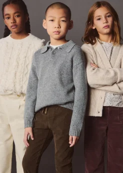 Dzieci MANGO Swetry I Kardigany*Kardigan dzianinowy na guziki