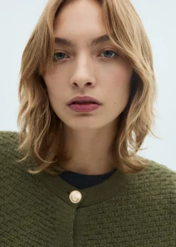 MANGO Kurtki*Kardigan dzianinowy na guziki