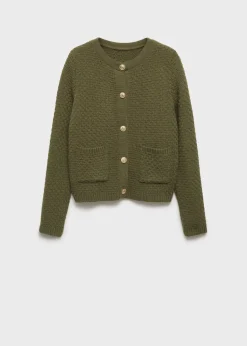 MANGO Kurtki*Kardigan dzianinowy na guziki