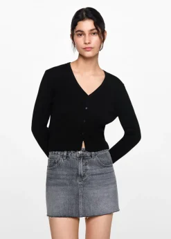 MANGO Swetry I Kardigany*Kardigan dzianinowy na guziki