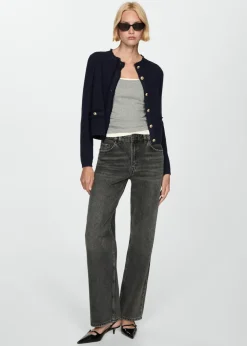 MANGO Kurtki|Swetry I Kardigany*Kardigan dzianinowy na guziki