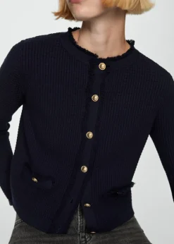 MANGO Kurtki|Swetry I Kardigany*Kardigan dzianinowy na guziki