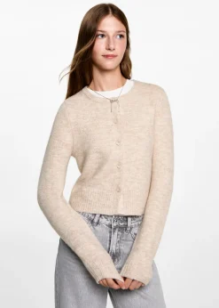 MANGO Swetry I Kardigany*Kardigan dzianinowy na guziki