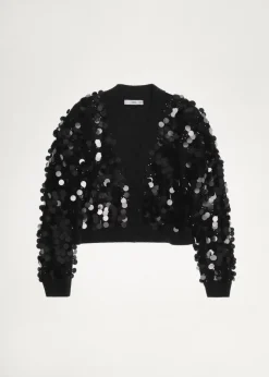 MANGO Kurtki|Swetry I Kardigany*Kardigan dzianinowy z cekinami